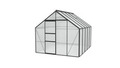 Växthus Merkur 8300 Svart Poly Sockel 8,3 m² Vitavia